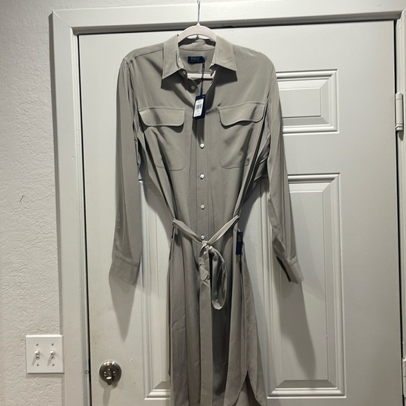 Polo Ralph Lauren Knee length 💯 Silk Dress New with Tags Women size 10 - Picture 1 of 10